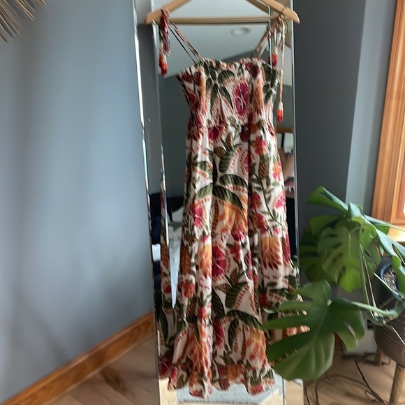 Farm Rio jungle cover up beaded tassels size small - Picture 3 of 7